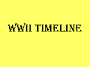 WWII Timeline