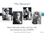 Fascist/Totalitarian Regimes Chart