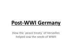 Post-WWI Germany  / Microsoft PowerPoint 97