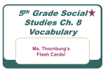 5th Grade Social Studies Ch. 8 Vocabulary