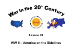 23: WW II : America on the Sidelines