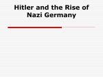 Rise of Nazi Germany and Beginning of World