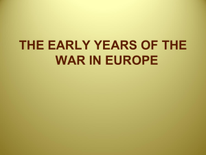 the early years of the war in europe the western front 1939