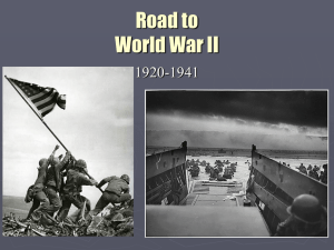 Road to world war ii