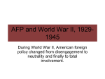 Diplomacy and World War II, 1929-1945