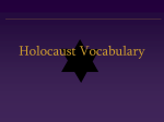 Holocaust Vocabulary - Westerville City Schools