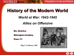 World at War-Allies on Offensive Wks 10-11