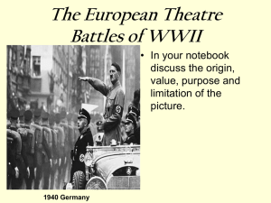 The European Theatre Battles of WWII
