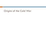 Origins of the Cold War