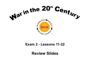 Exam 2 Review Slides: Lessons 11-21