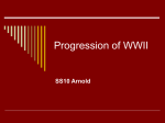 Progression of WWII