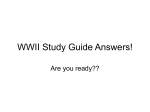WWII Study Guide Answers!