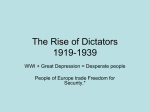 rise of the dictators