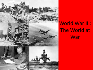 World War II : The World at War