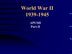 Chapter 25 World War II