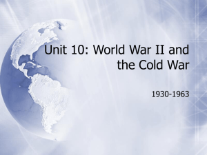 Unit 10 World War II