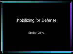 Mobilizing for Defense