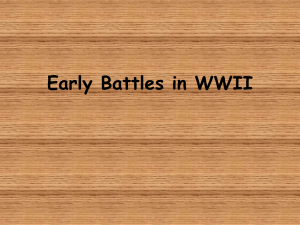 Early Battles in WWII