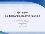 Germany Political and Economic Reunion - 5thgrade