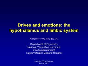 Drives and emotions: the hypothalamus and limbic system
