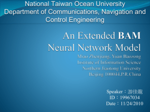 The extended BAM Neural Network Model