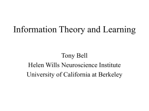 Information Theory and Learning