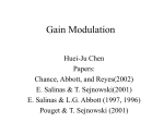 Gain Modulation - Frankfurt Institute for Advanced Studies