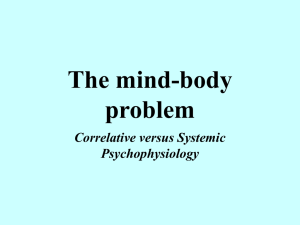The mind-body problem - BECS / CoE in
