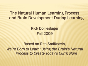 THE NATURAL LEARNING STAGES (COMPRESSED IN 4 …