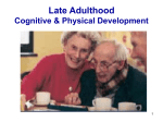 Older Adulthood Physical And Cognitive Development