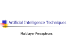 Multilayer perceptrons