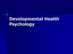 Week 10: Health psychology (powerpoint version
