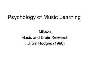 Psychology of Music Learning