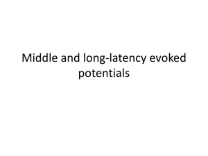 Middle and long-latency evoked potentials