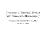 Treatment of Essential Tremor with Stereotactic
