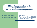 HiMax: Characterization of the CogniMem Device EE x96 Project