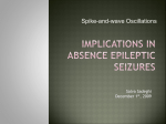 Implications in absence epileptic seizures