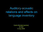 auditory-acoustic
