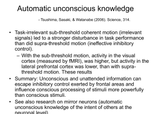 Automatic unconscious knowledge