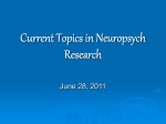 Current Research in Epilepsy & Depression