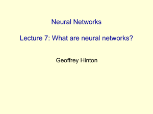 Neural Nets: introduction