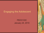 Engaging the Adolescent