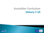 Australian Curriculum History 7-10