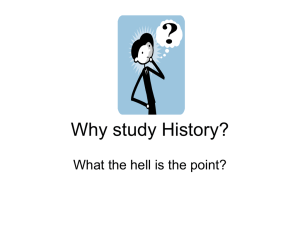 Why study History