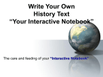 Write Your Own History Text “Your Interactive