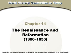 World History Connections to Today