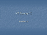 NT Survey I - Berachah Bible Church