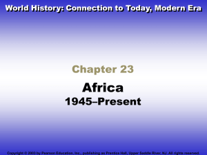 World History Connections to Today