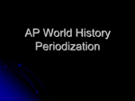 AP World History Periodization