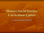 Science & Physical Education Curriculum Update - 3